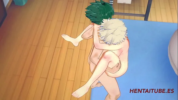 Boku No Hero Academia Hentai - Mitsuki Bakugou and Midoriya Izuku (Deku) Having Hard Sex. Boobjob, Blowjob and Fuck her pussy 3/3